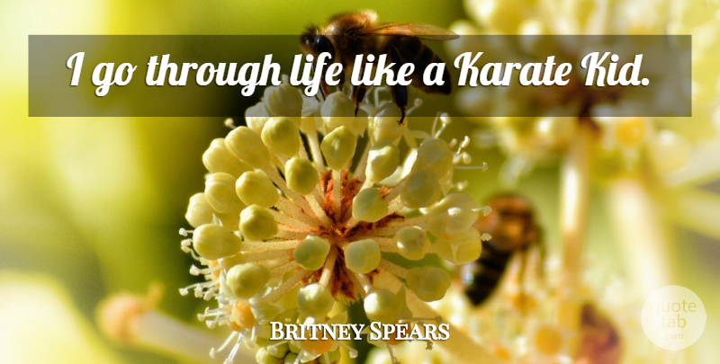 Britney Spears Quote About Life, Kids, Inspire: I Go Through Life Like...