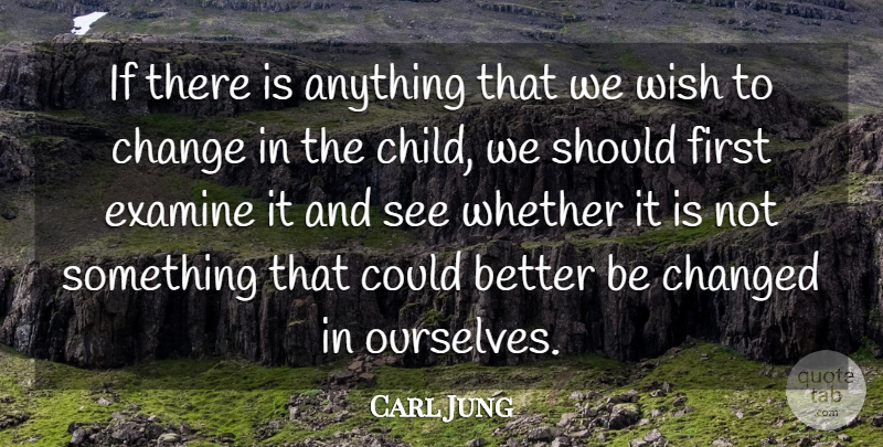 Carl Jung Quote About Inspirational, Change, Family: If There Is Anything That...
