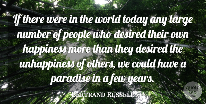 Bertrand Russell Quote About Happiness, Happy, Hippie: If There Were In The...