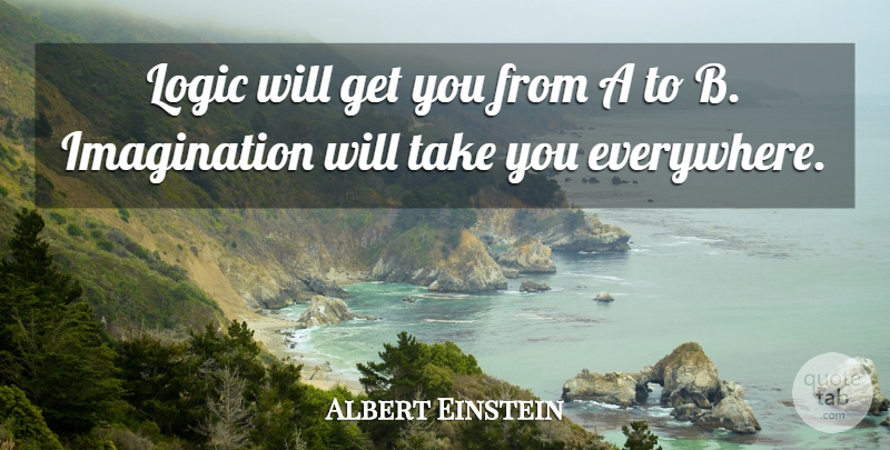 Albert Einstein Quote About Inspirational, Success, Graduation: Logic Will Get You From...