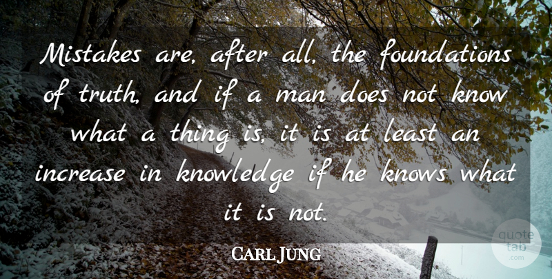 Carl Jung Quote About Truth, Mistake, Men: Mistakes Are After All The...