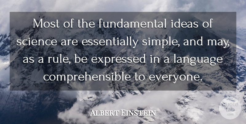 Albert Einstein Quote About Love, Inspirational, Life: Most Of The Fundamental Ideas...