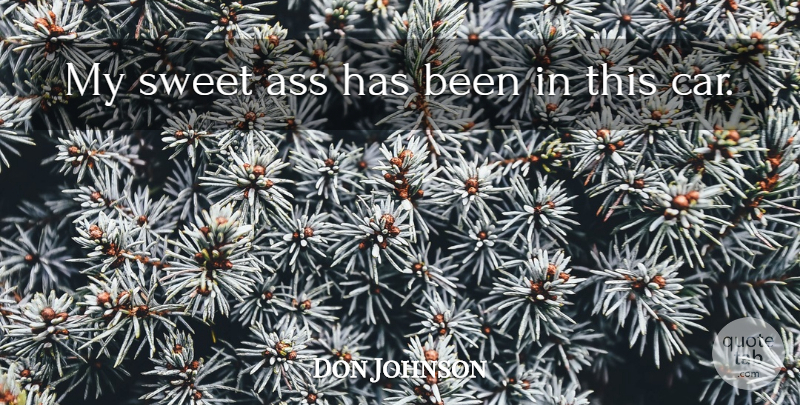Don Johnson Quote About Sweet: My Sweet Ass Has Been...