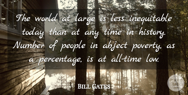 Bill Gates Quote About Numbers, People, All Time Low: The World At Large Is...