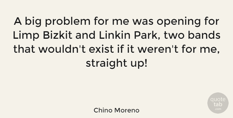 Chino Moreno Quote About Bands, Exist, Limp: A Big Problem For Me...