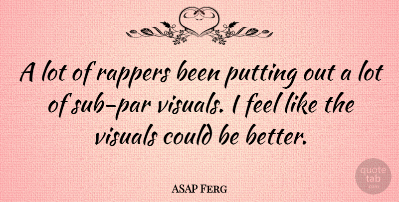 ASAP Ferg Quote About undefined: A Lot Of Rappers Been...
