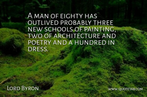 Lord Byron Quote About School, Men, Two: A Man Of Eighty Has...