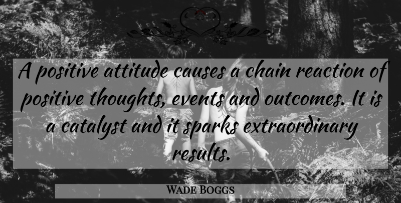 Wade Boggs Quote About Positive, Attitude, Ties: A Positive Attitude Causes A...