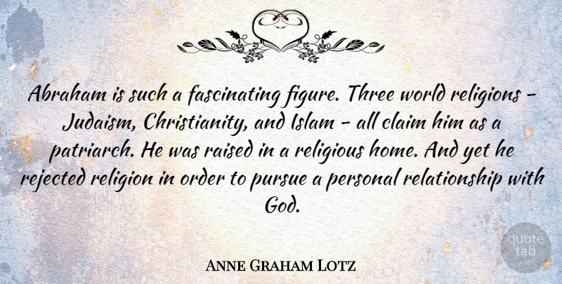 Anne Graham Lotz Quote About Religious, Home, Order: Abraham Is Such A Fascinating...