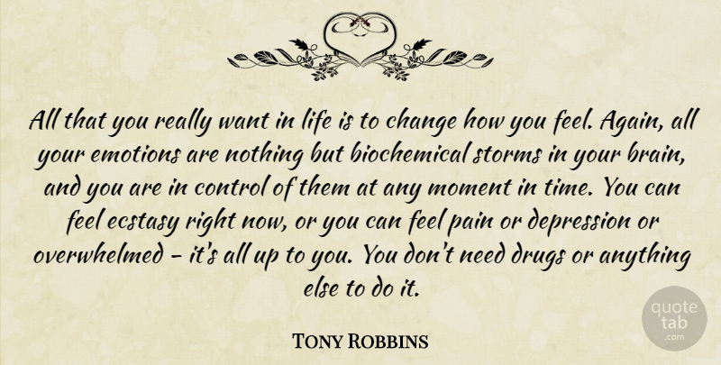 Tony Robbins Quote About Motivational, Pain, Drug: All That You Really Want...