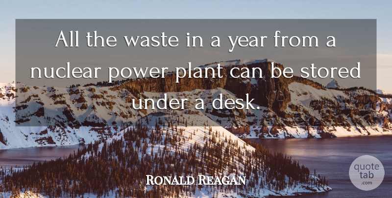 Ronald Reagan Quote About Funny, Years, Office: All The Waste In A...