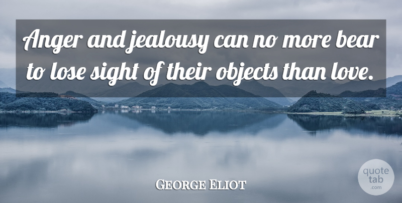 George Eliot Quote About Love, Jealousy, Anger: Anger And Jealousy Can No...