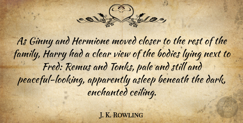 J. K. Rowling Quote About Lying, Dark, Views: As Ginny And Hermione Moved...