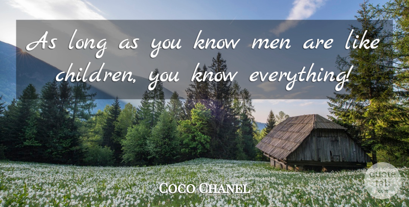 Coco Chanel Quote About Love, Inspirational, Girly: As Long As You Know...