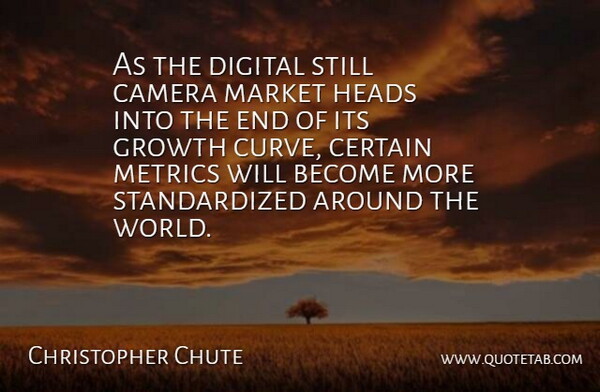 Christopher Chute Quote About Camera, Certain, Digital, Growth, Heads: As The Digital Still Camera...