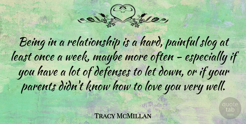 Tracy McMillan Quote About Love, Maybe, Painful, Relationship: Being In A Relationship Is...