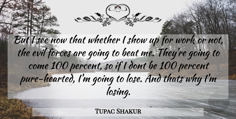 Tupac Shakur Quote About Rapper, Evil, Losing: But I See Now That...