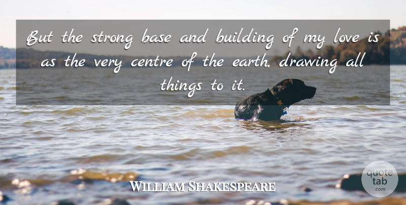 William Shakespeare Quote About Love, Strong, Science: But The Strong Base And...