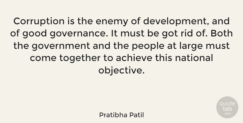 Pratibha Patil Quote About Government, People, Enemy: Corruption Is The Enemy Of...