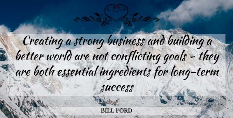 Bill Ford Quote About Strong, Responsibility, Creating: Creating A Strong Business And...