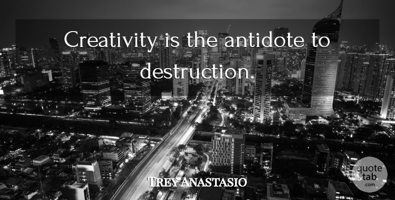 Trey Anastasio Quote About Creativity, Destruction, Antidote: Creativity Is The Antidote To...