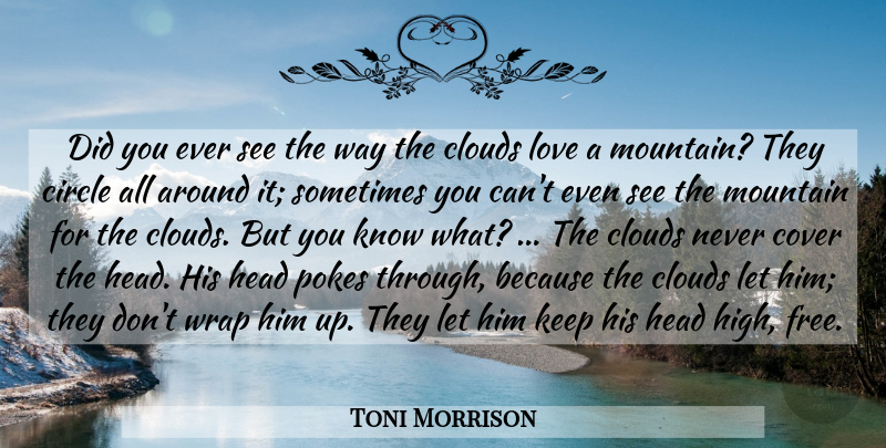 Toni Morrison Quote About Breakup, Circles, Clouds: Did You Ever See The...