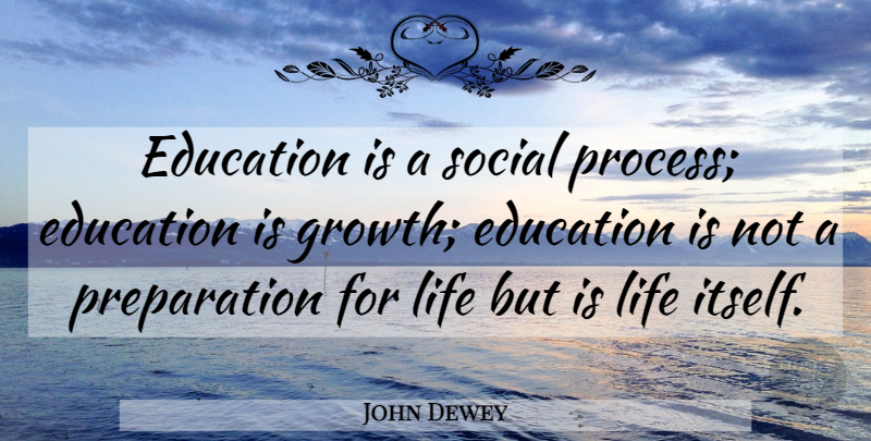 John Dewey Quote About Education, Life, Social: Education Is A Social Process...
