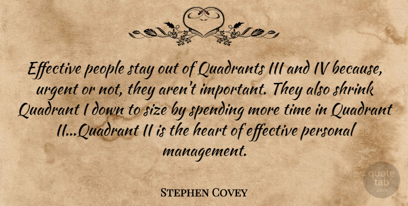 Stephen Covey Quote About Inspirational, Heart, People: Effective People Stay Out Of...