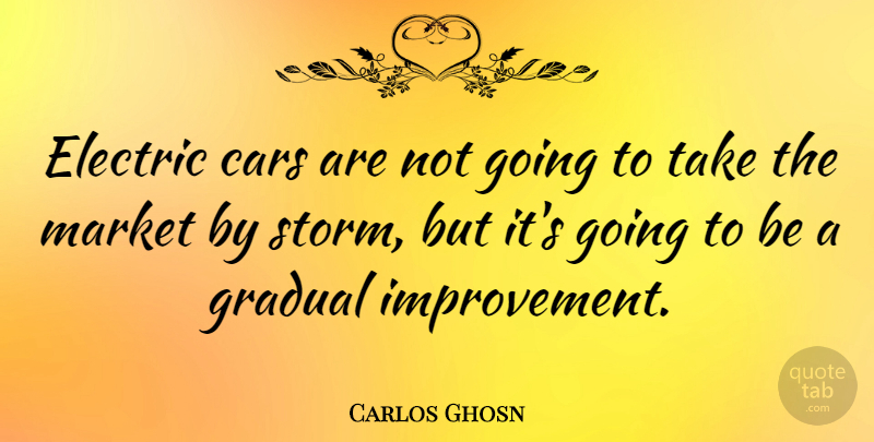 Carlos Ghosn Quote About Electric Vehicles, Car, Storm: Electric Cars Are Not Going...