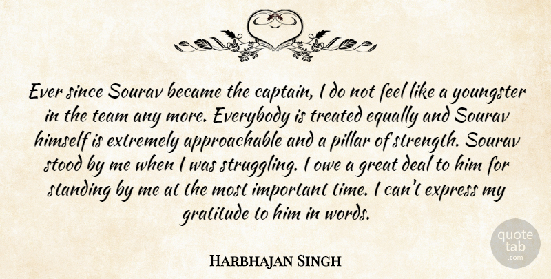 Harbhajan Singh Quote About Gratitude, Team, Struggle: Ever Since Sourav Became The...