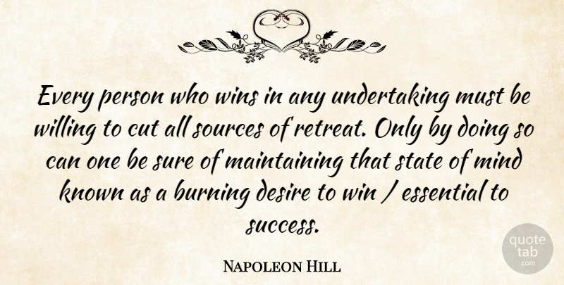 Napoleon Hill Quote About Inspirational, Motivational, Softball: Every Person Who Wins In...