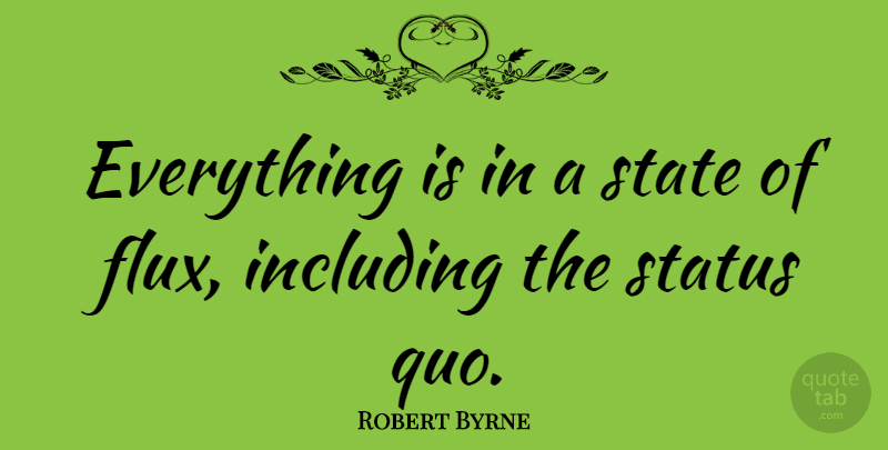 Robert Byrne Quote About American Celebrity, Including: Everything Is In A State...