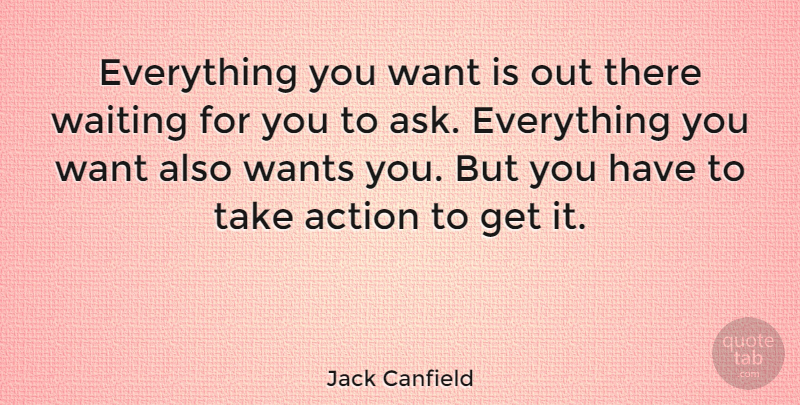 Jack Canfield Quote About Motivational, Law Of Attraction, Experiencing Everything: Everything You Want Is Out...
