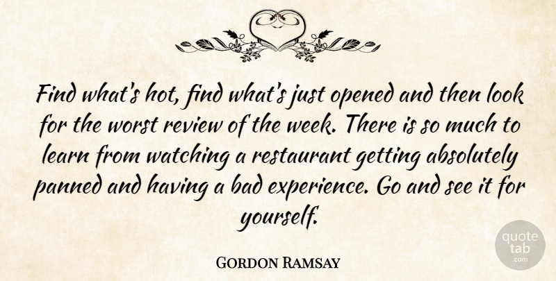 Gordon Ramsay Quote About Looks, Hot, Week: Find Whats Hot Find Whats...