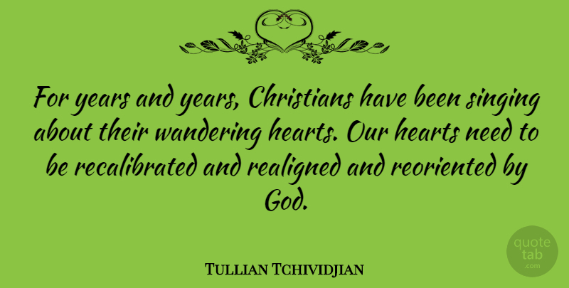 Tullian Tchividjian Quote About Christians, God, Hearts: For Years And Years Christians...