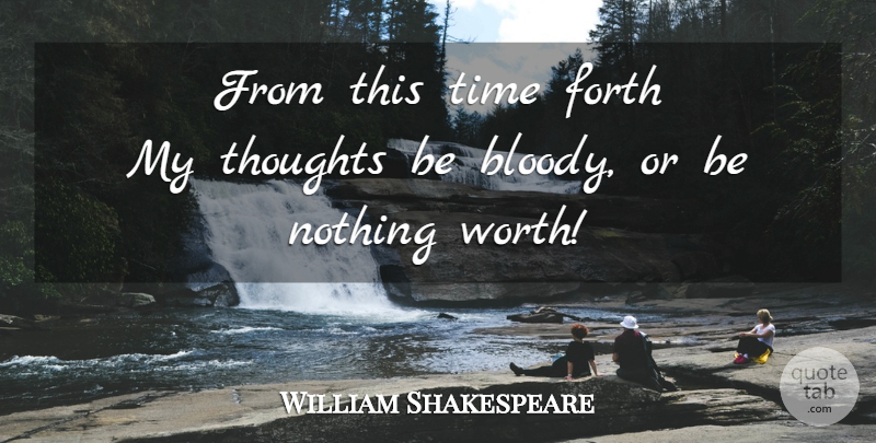William Shakespeare Quote About Hamlet And Ophelia, Hamlet Revenge, Important Hamlet: From This Time Forth My...