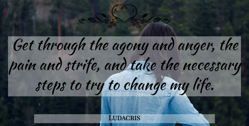Ludacris Quote About Pain, Revenge, Agony: Get Through The Agony And...