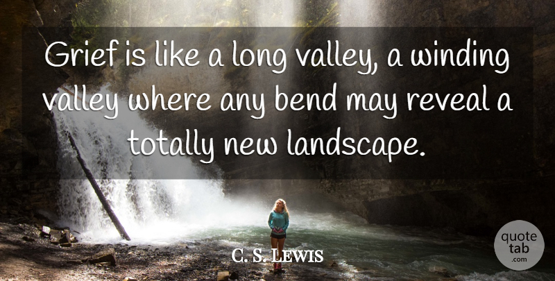 C. S. Lewis Quote About Grief, Long, Valleys: Grief Is Like A Long...
