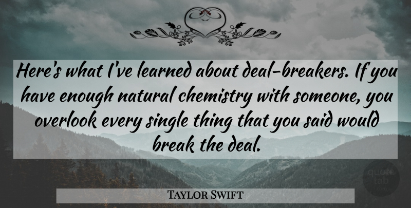 Taylor Swift Quote About Chemistry, Ive Learned, Enough: Heres What Ive Learned About...