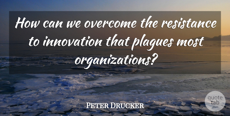 Peter Drucker Quote About Innovation, Overcome, Resistance: How Can We Overcome The...