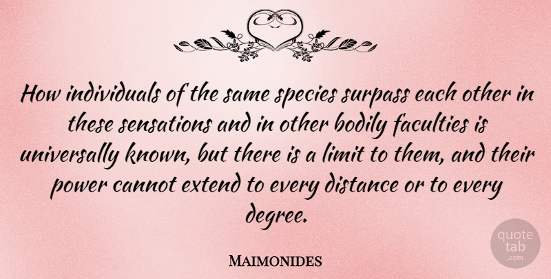 Maimonides Quote About Philosophy, Distance, Medicine: How Individuals Of The Same...