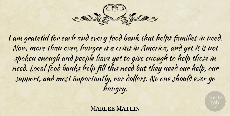 Marlee Matlin Quote About Thanksgiving, Grateful, America: I Am Grateful For Each...