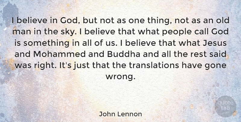 John Lennon Quote About Inspirational, God, Spiritual: I Believe In God But...