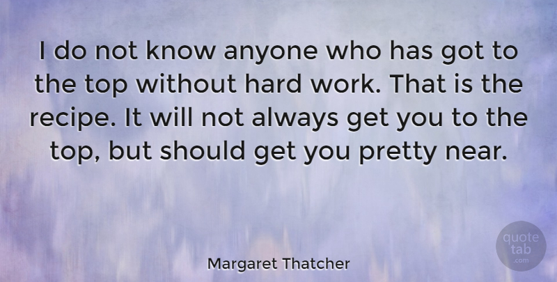 Margaret Thatcher Quote About Inspirational, Motivational, Positive: I Do Not Know Anyone...