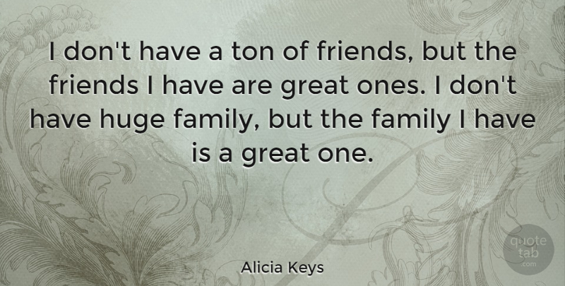 Alicia Keys Quote About Keys, Huge, Great Ones: I Dont Have A Ton...
