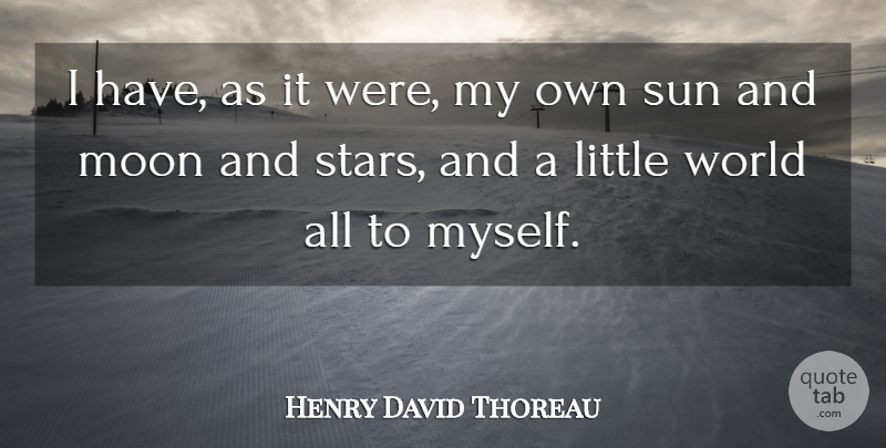 Henry David Thoreau Quote About Life, Stars, Moon: I Have As It Were...