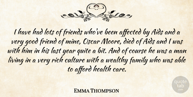 Emma Thompson Quote About Friends, Good Friend, Men: I Have Had Lots Of...