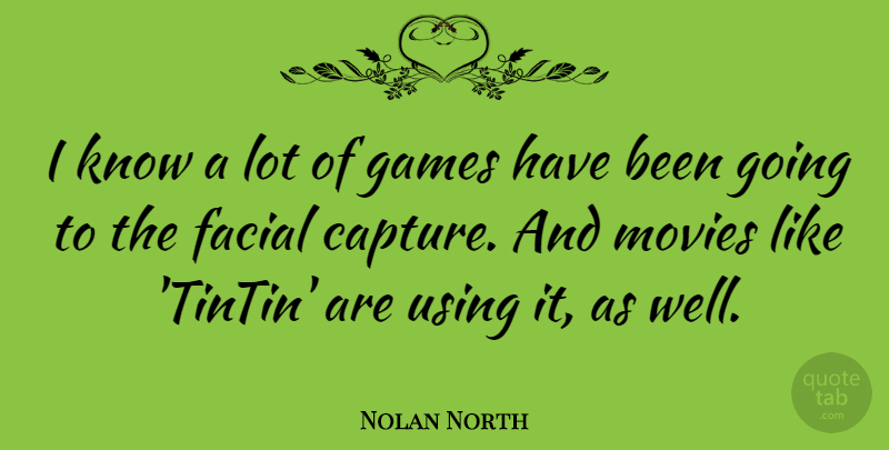 Nolan North Quote About Games, Capture, Wells: I Know A Lot Of...
