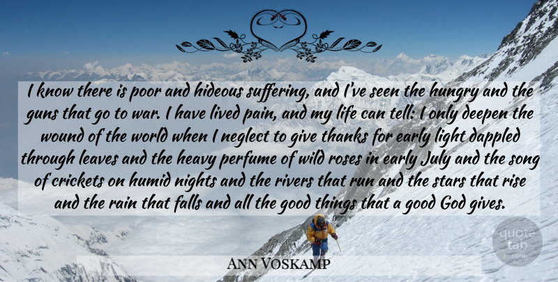 Ann Voskamp Quote About Thanksgiving, Running, Song: I Know There Is Poor...