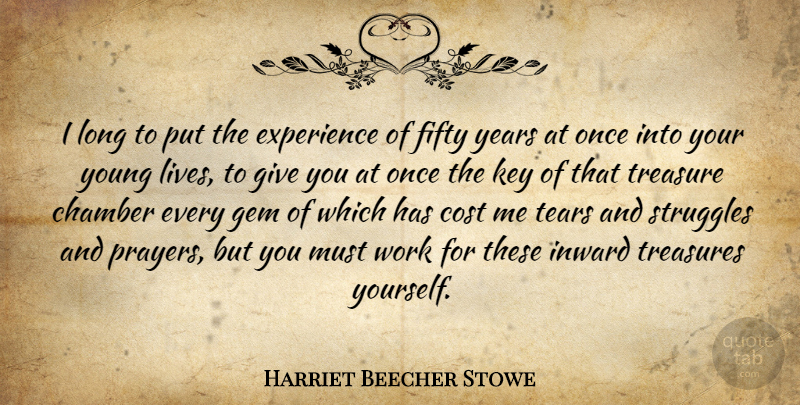 Harriet Beecher Stowe Quote About Mom, Prayer, Struggle: I Long To Put The...